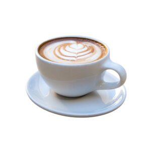 Creamy Cappuccino served in a white cup at City Kebab and Cafe