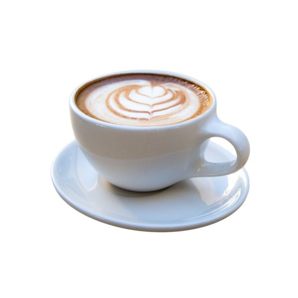 Creamy Cappuccino served in a white cup at City Kebab and Cafe