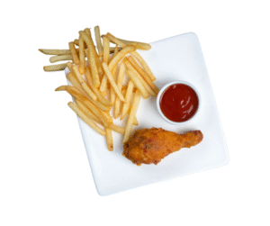 Crispy Chicken With French Fries 1pcs