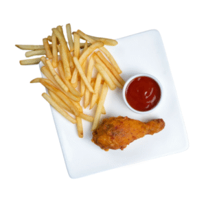 Crispy Chicken With French Fries 1pcs