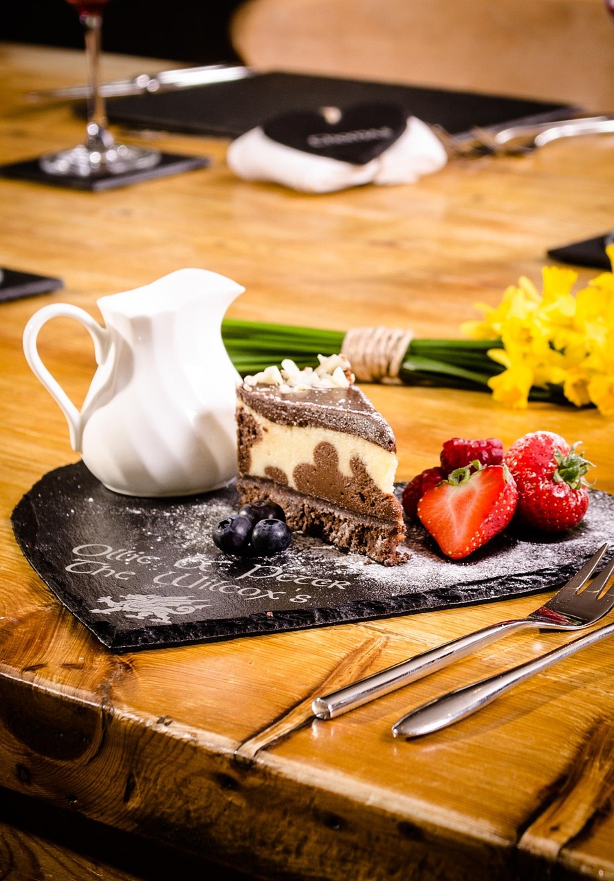 desert, cake, slice, sweet, slate, dining, dessert, nature, plated dessert, fine dining, food, eat, food photography, delicious, plate, meal, gourmet