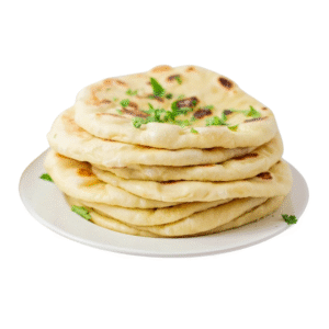 Freshly baked plain naan bread at City Kebab and Cafe
